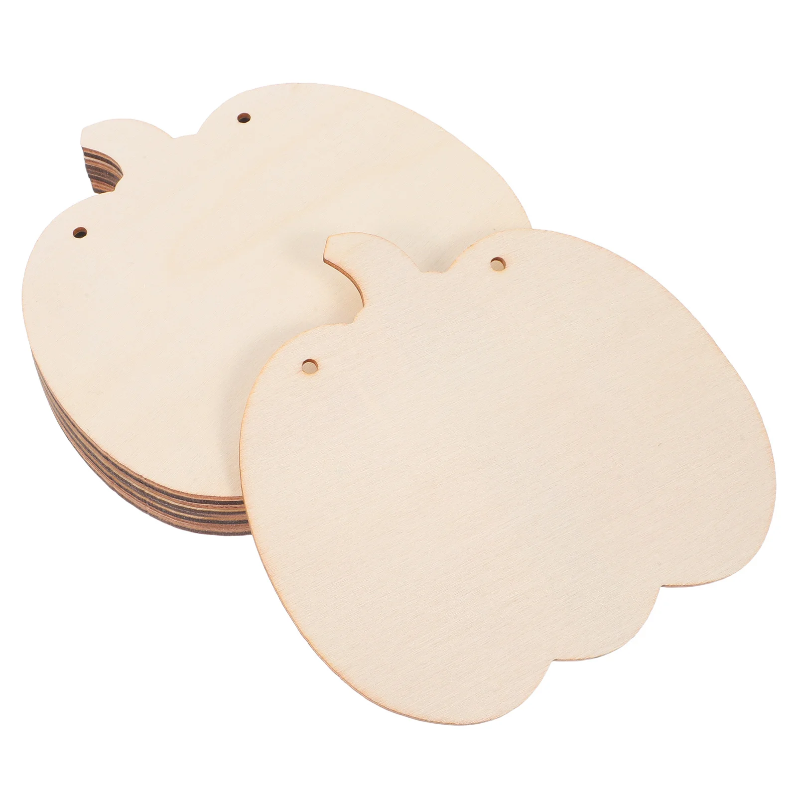 

12pcs Wooden Pumpkin Shapes Unfinished Wood Slices For Diy Crafts Material Halloween Decor Wall Ornament Blank Wood Slices