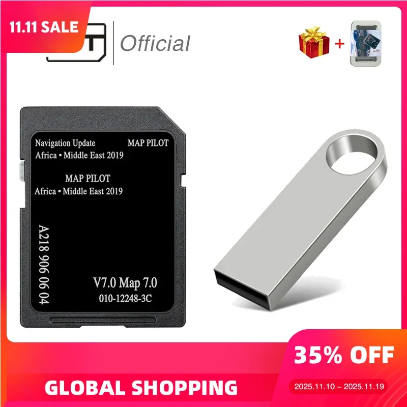 

for Mercedes M/ML/MLC/SLC Vehicle GARMIN Navigation SD Card 8GB Update Maps Africa Middle East A2189060604 GPS Sat Nav