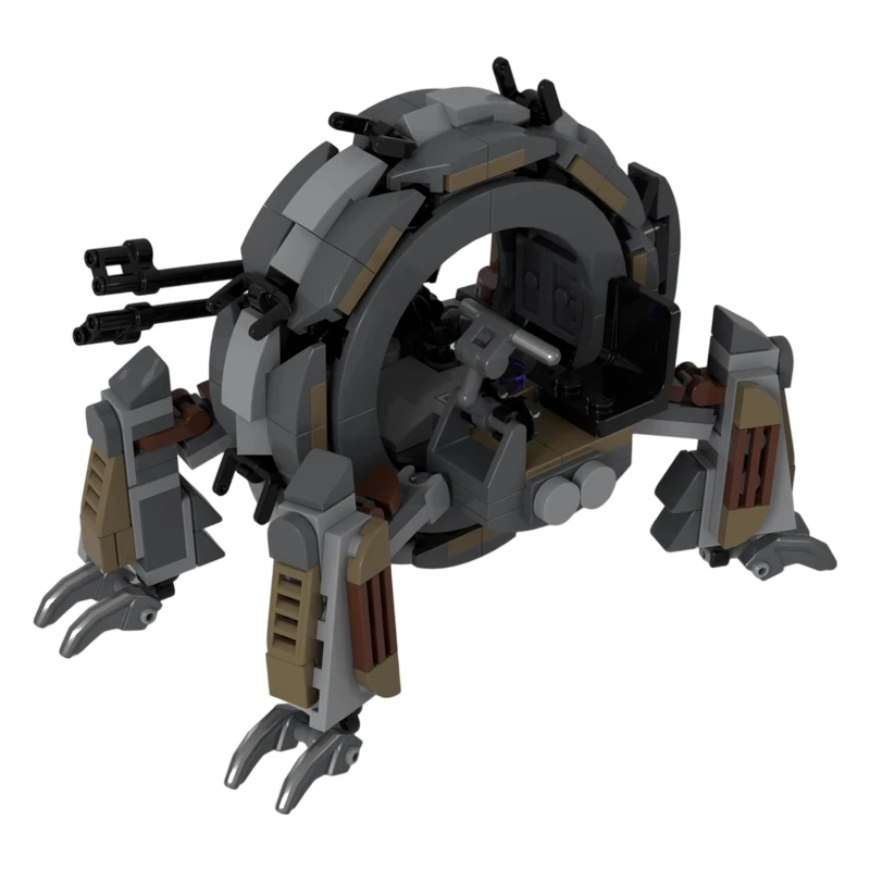 Sci‑Fi Circular‑Frame Combat Cycle Modular Building Blocks Futuristic Battle Vehicle Diorama MOC Collectible Construction Toy