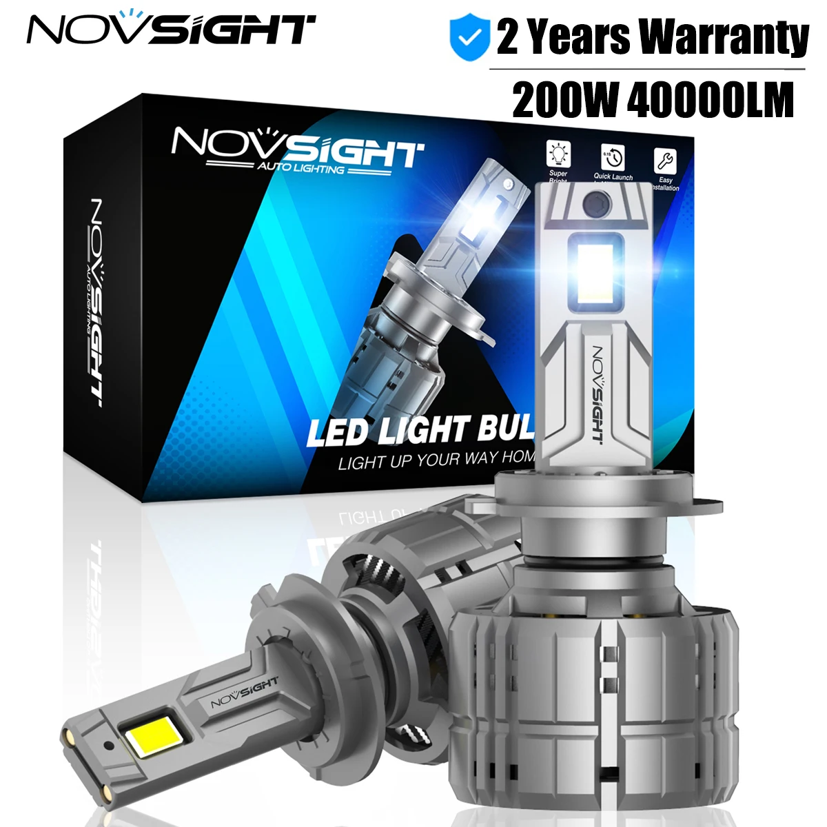 

NOVSIGHT Super Bright Car Lamps 200W 40000LM H7 LED Canbus H4 H11 H8 H9 9005 HB3 9006 HB4 H13 9012 6500K 12V Car Headlight Bulbs