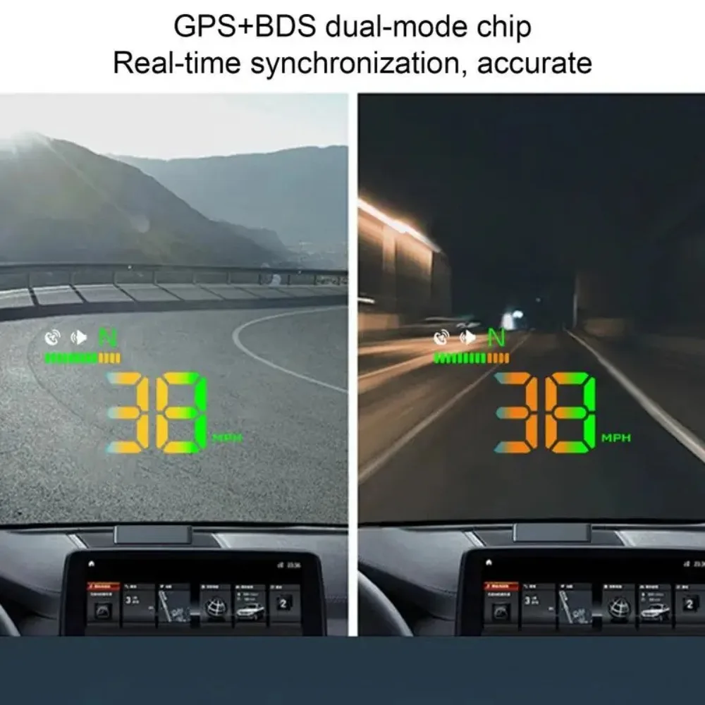 

Windshield Projector Heads Up Display Multipurpose KM/H Speedometer Auto Electronic Device MPH Digital Speedometer Car