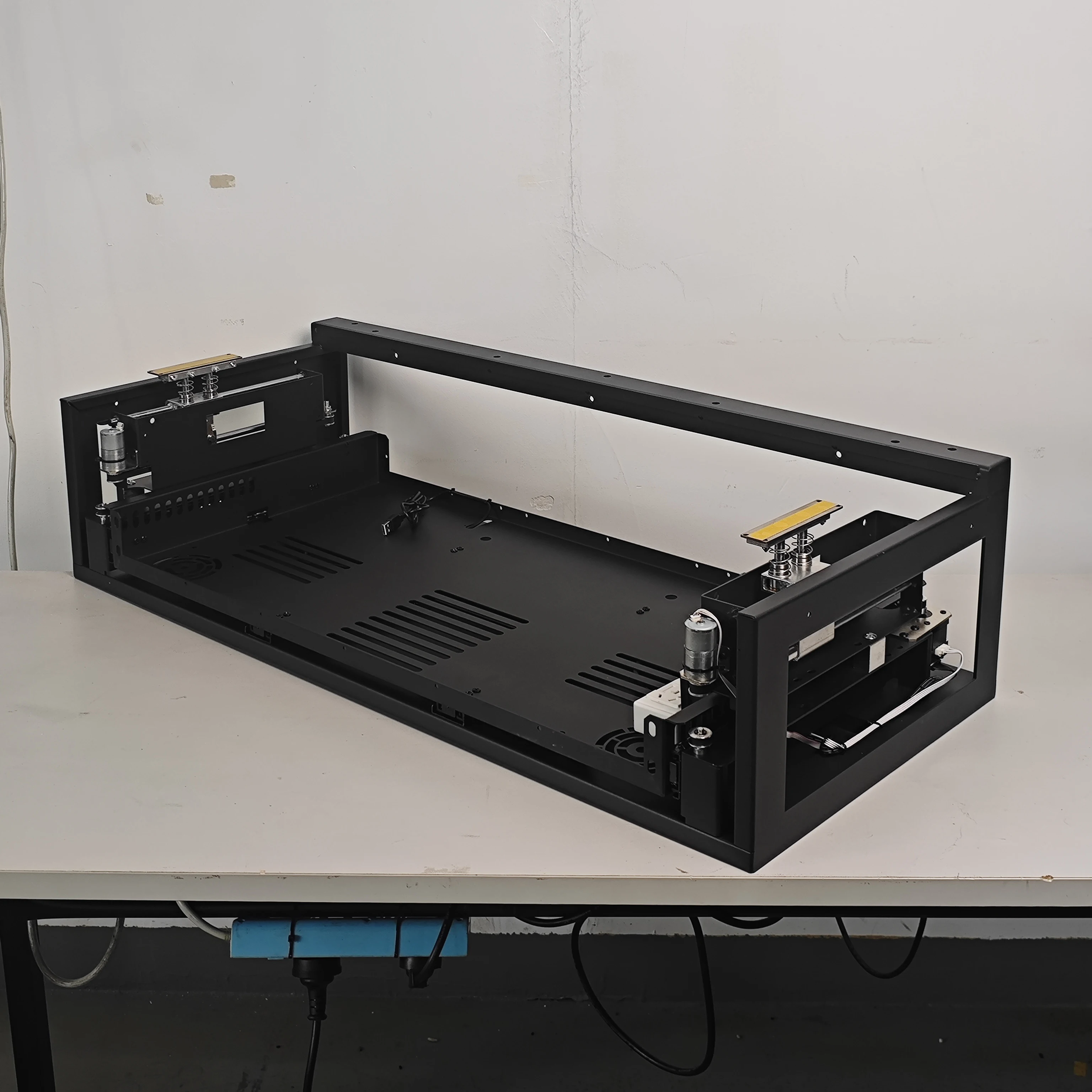 Wupro/OEM Telescopic Steel Platform Electric Slider UST Laser TV Cabinet for Home Cinema Ultra Short Throw Projector