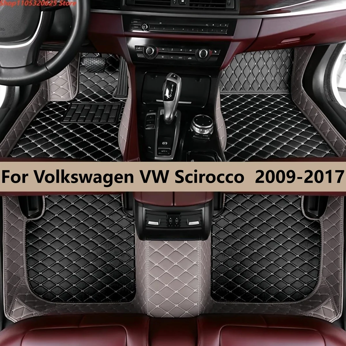 

Custom Car floor mats For Volkswagen VW Scirocco 2009 2010 2011 2012 2013 2014 2015 2016 2017 auto foot Pads automobile carpet
