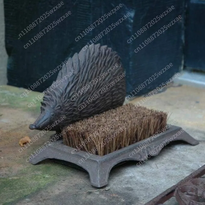 Cast iron mane shoe brush, shoe shine, utensils, yard entrance door, foot pad, sole scraping mud