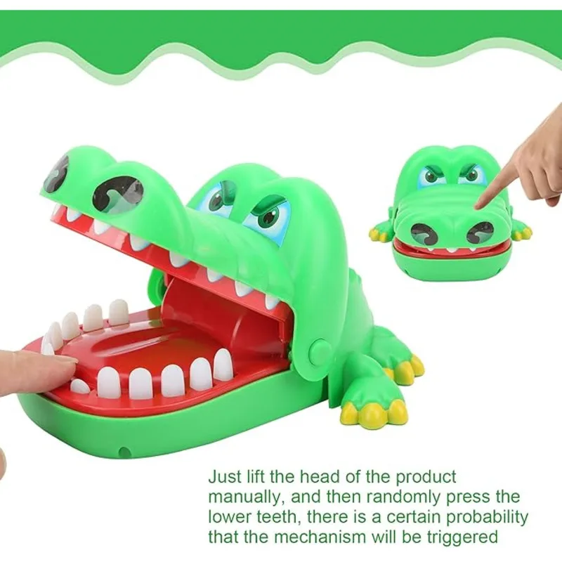 Hand-biting Crocodile Decompression Toy Biting Finger Prank Game Parent-child Interaction Build Up The Courage Kids Party Favors