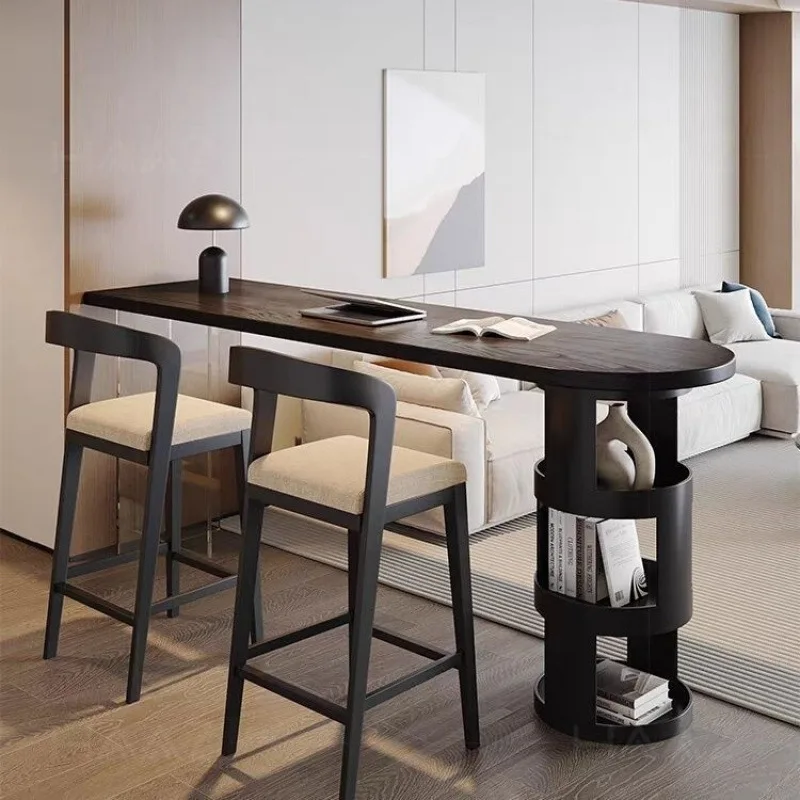 Meja kayu solid, meja bar kayu solid, rumah tangga