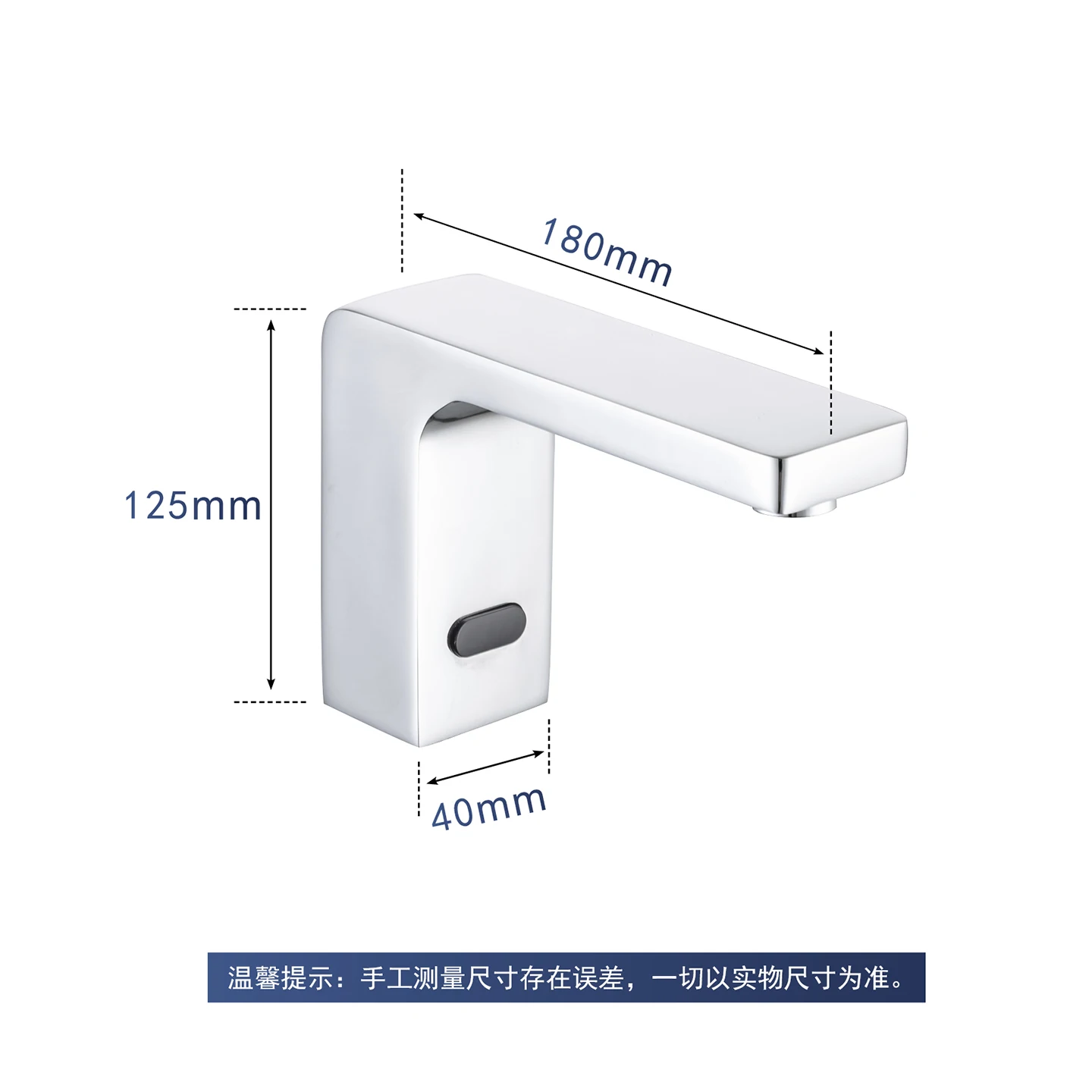Bathroom Sensor Faucet Deck Mounted Single Hole Lavatory Vanity Sink Faucet Modern Washroom Sensor Sink Faucet Chrome - view 6