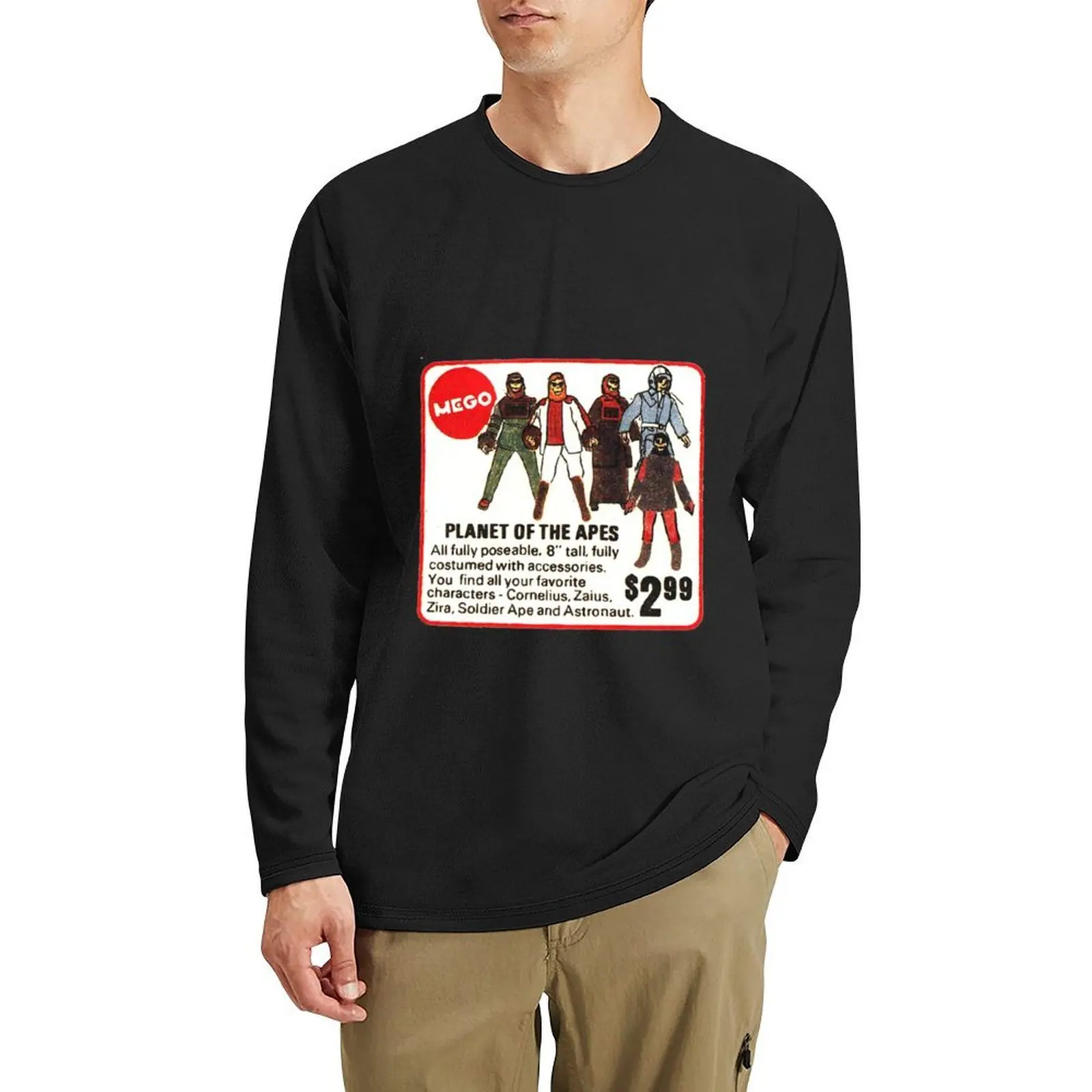 

Mego Planet of the Apes Action Figures Long T-Shirt Oversized t-shirt sweat shirts Blouse oversized t shirt men