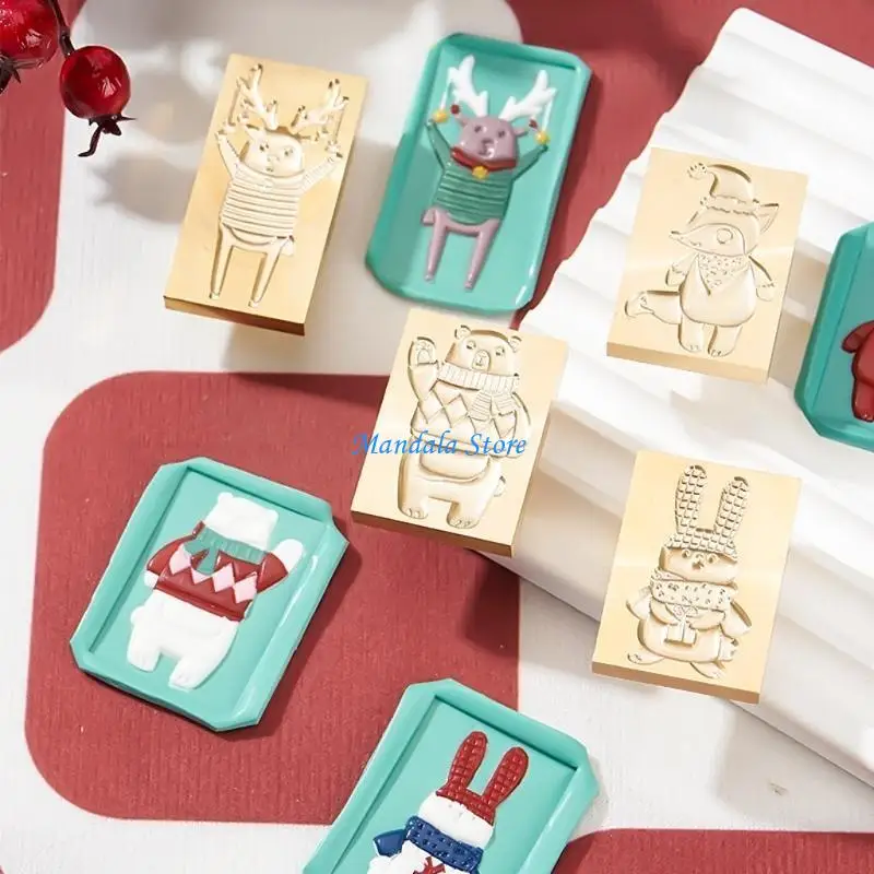 

U2JC Rabbit Sealing Wax Stamp Animal Series Wax Seal Stamp for Christmas Cards Scrapbooking Wedding Invitations