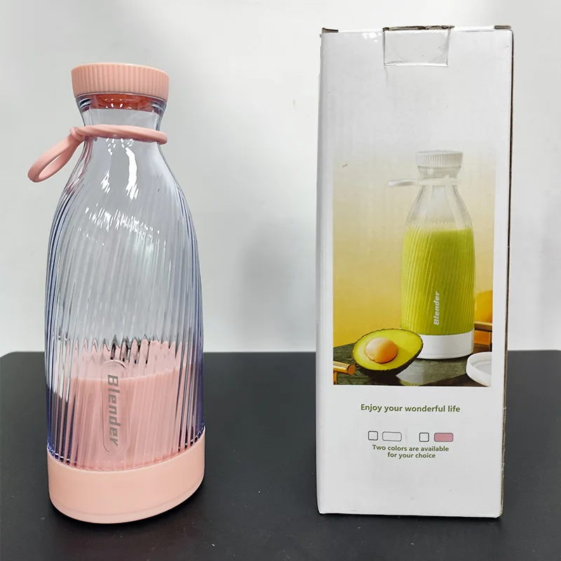 

Миниатюрный беспроводной портативный блендер-стакан с 6 лезвиями из нержавеющей стали и регулируемой скоростью для удобного смешивания и взбивания