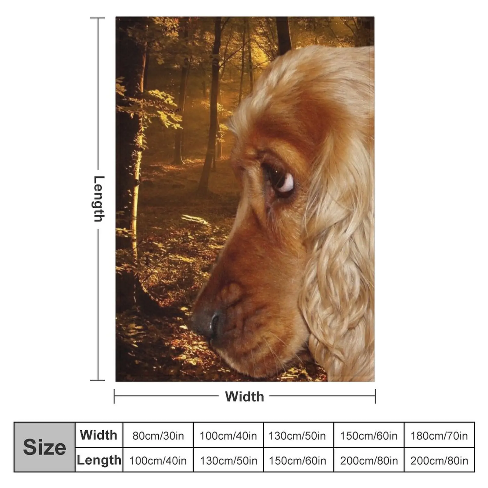 Dog English Cocker Spaniel Throw Blanket fluffy Luxury For Sofa Thin warm winter Blankets