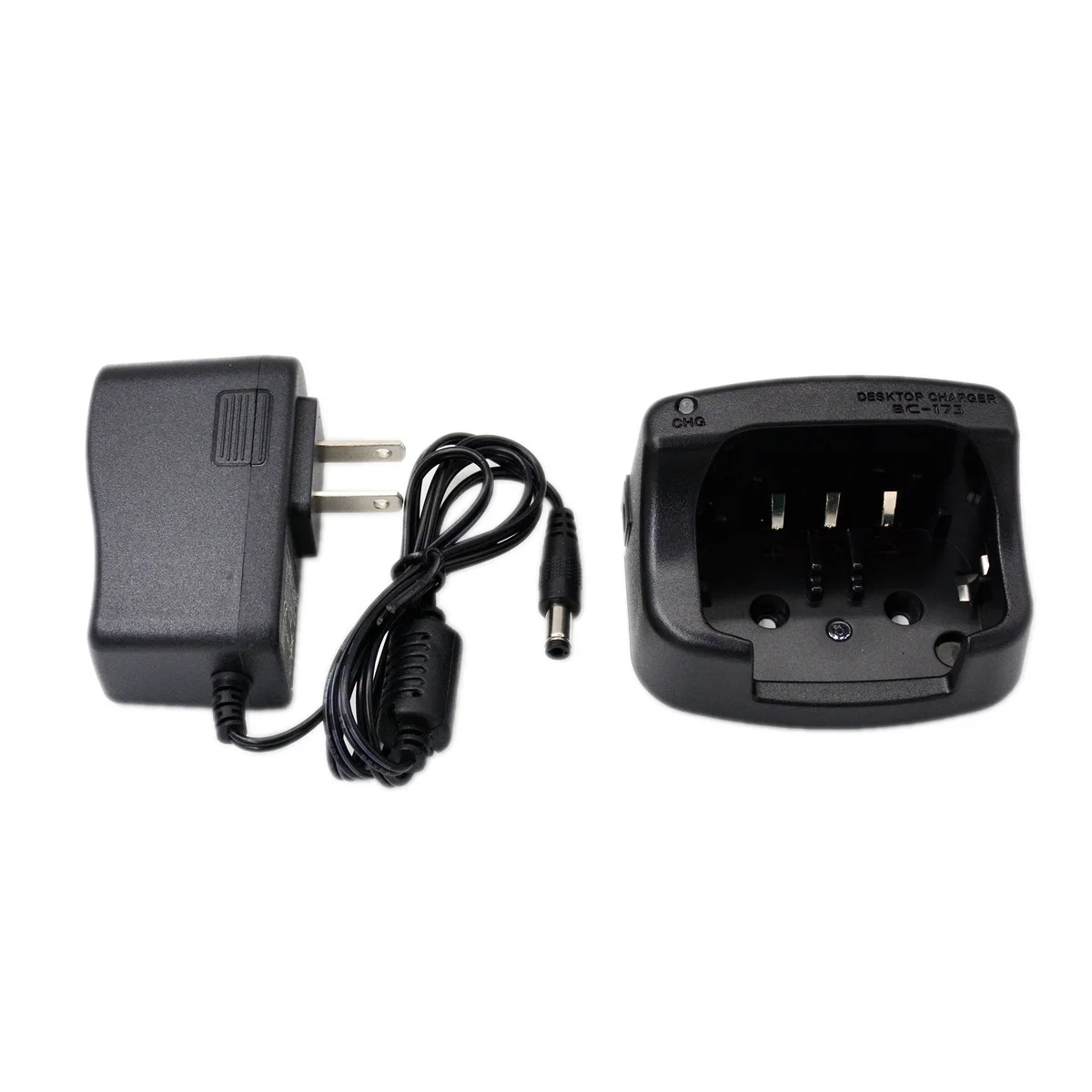 BC173 Desktop Charger Base & Plug Adapter for Icom IC M2 GM1600 M32 M36 HAM Radio BP224 BP252 Battery BC-173 Charge Accessory