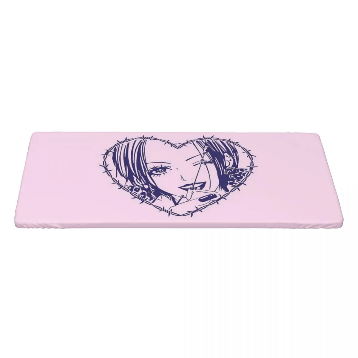 Nana Osaki Barbed Wire Heart Spread Custom Rectangular Tablecloth Waterproof Table Cover for Festival Decorations Table Cloth