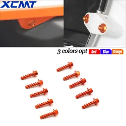 10Pcs CNC Motorcycle Self Tapping Screw Bolt Kit For KTM SX SXF XC XCW XCF EXC EXCF 125-530 2004-2021 2022 2023 Universal Parts