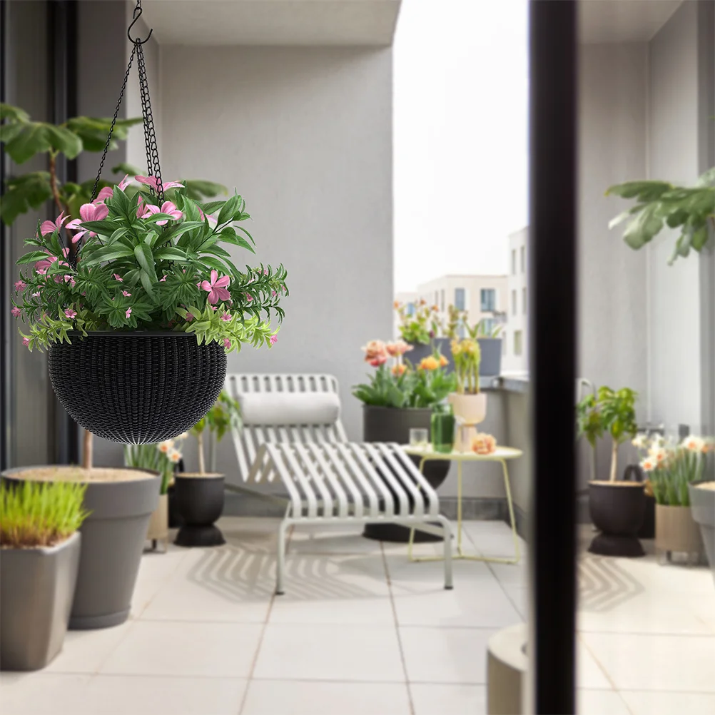 10 pezzi balcone cesto appeso decorazione della casa catena di fiori fioriera in ferro catene gabbia per uccelli