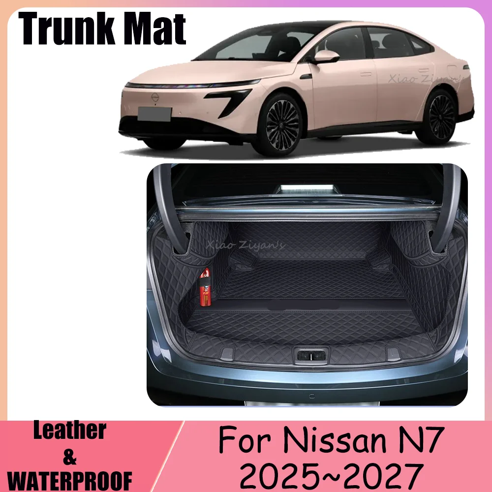 

For Nissan N7 2025~2027 2026 Car Leather Trunk Cover Scratch-Proof Mat Trunk Mat Tray Waterproof Interior Protective Accessories