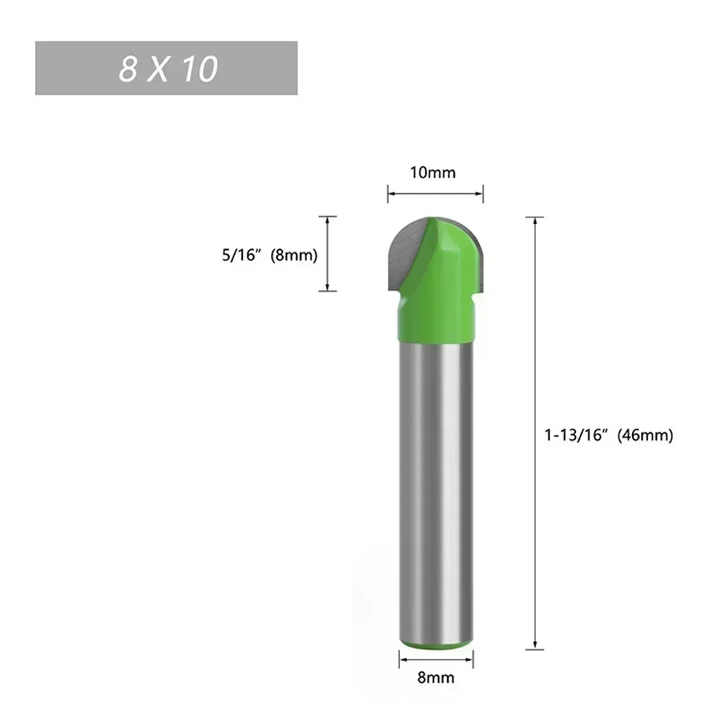 Milling Cutter 1pc 8mm Shank Ball Nose End Mill Round Nose Cove CNC Router Bits For Wood Radius Core Woodworking Power Tool Part