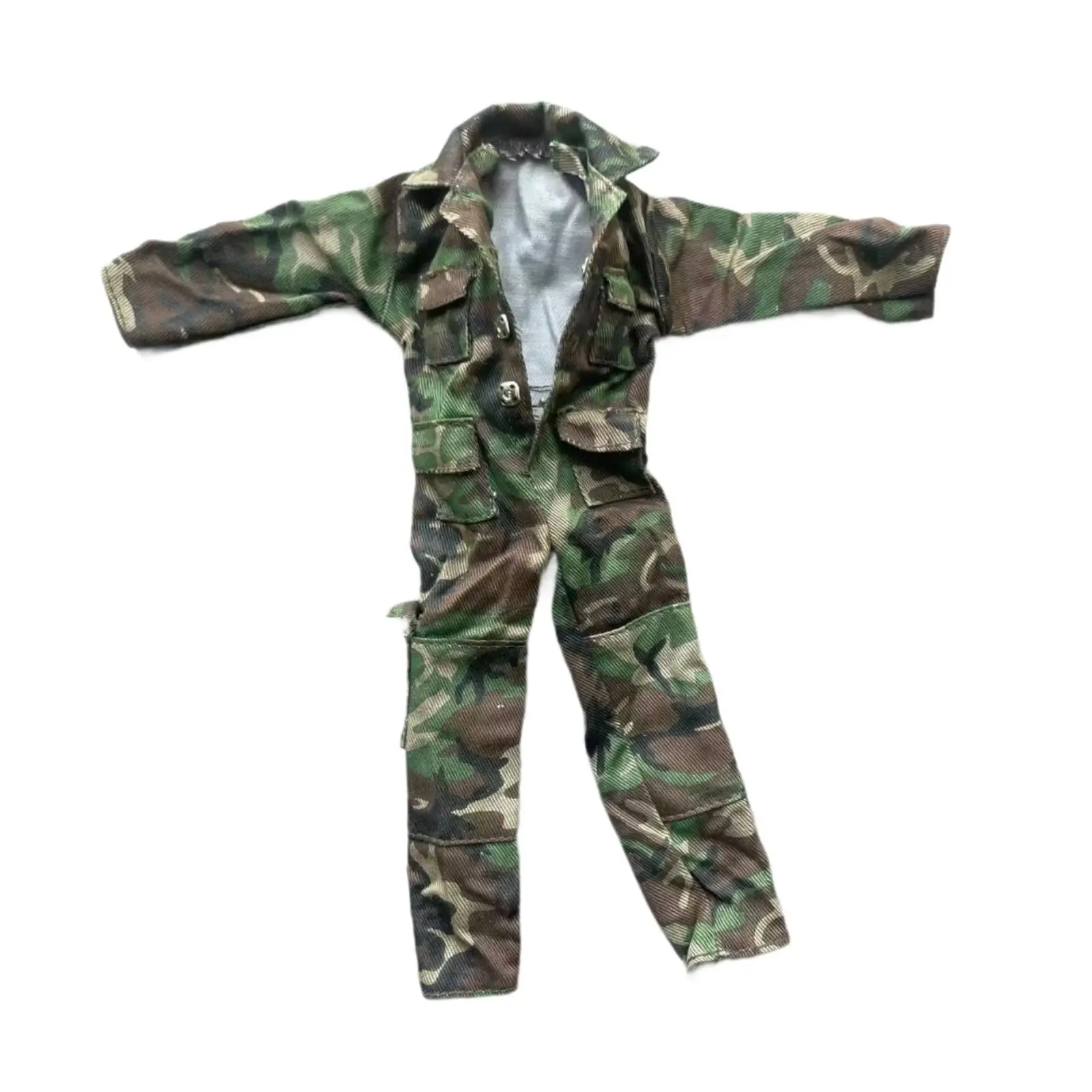 

1/6 Scale Men Figure Jumpsuit Miniature Clothing for 12" Figures Doll Model