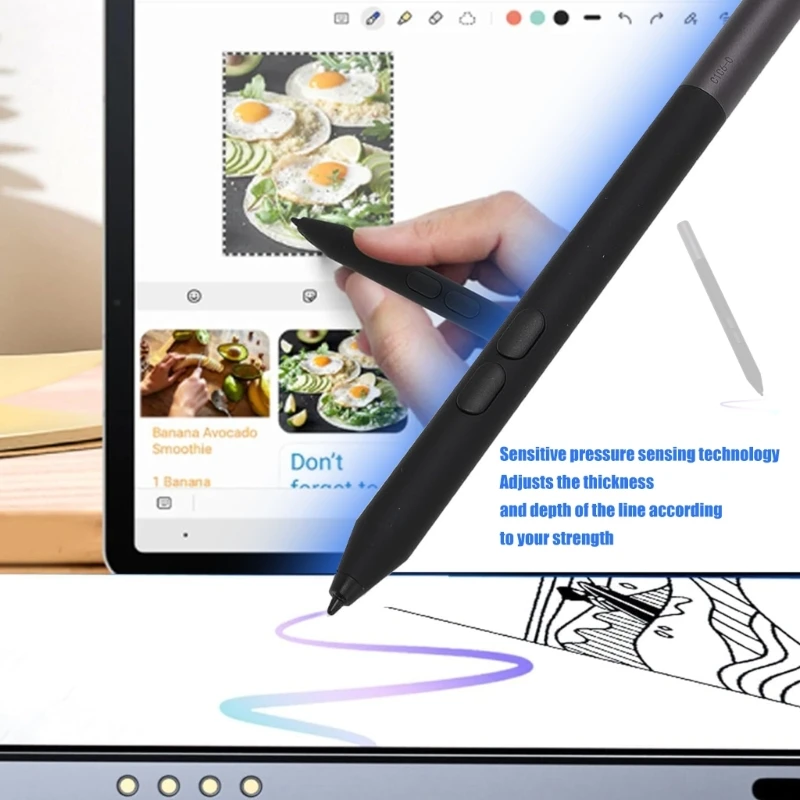 PN350M Replacement Touch Pen with Metal Body for Listed 3190 and 3390 Laptop Models, for Screen Writing, Drawing, 896C