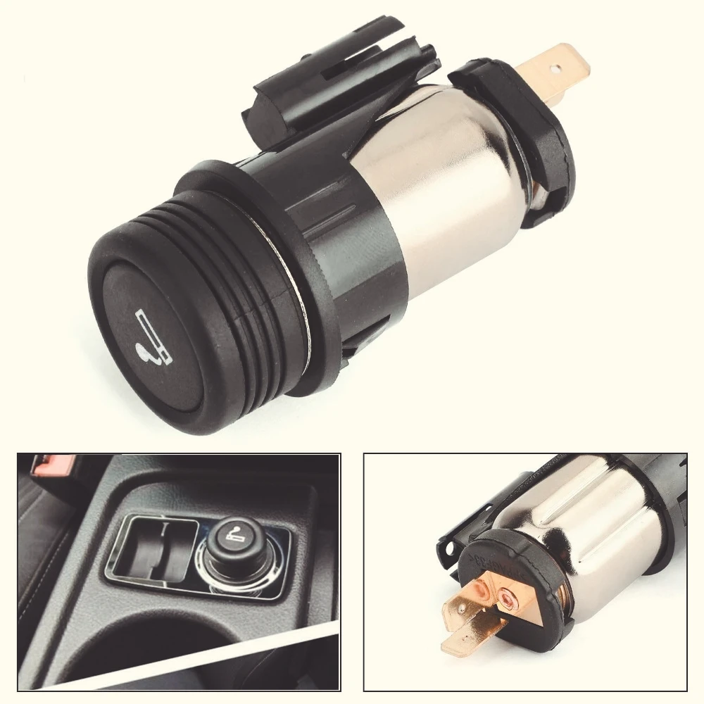 Enchufe y enchufe para encendor  cigarrillos, montaje negro para FORD, OEM # 98AG15K047AD, nuevo