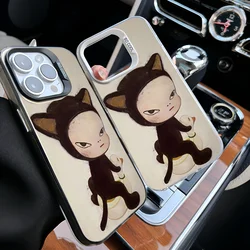 Epc Art Y-Yoshitomo Nara Phone Case IMD Phone Case For IPhone 16 15 14 13 12 11 Pro Max Plus Color Silver Cover