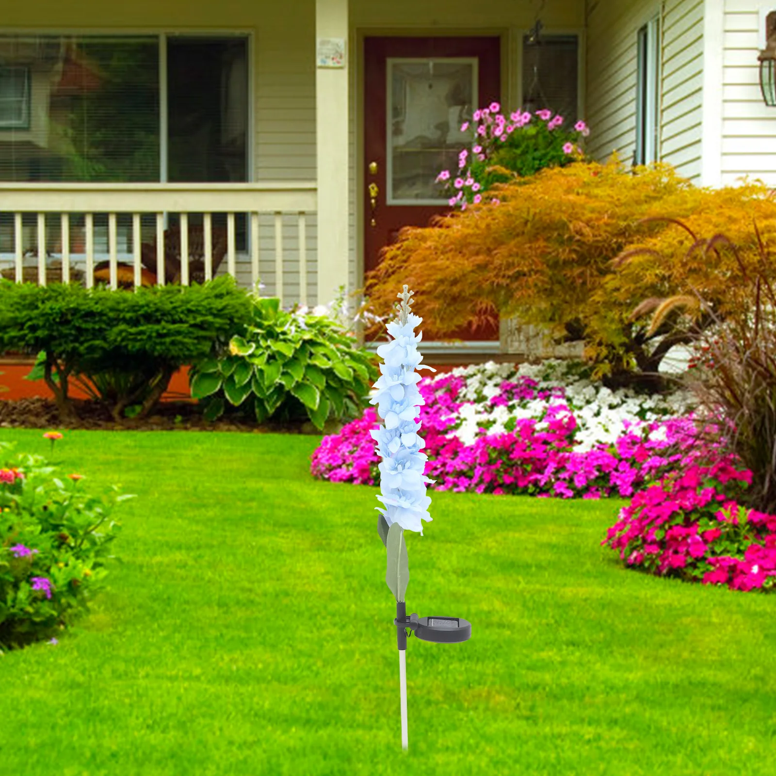 

Solar Ground Lights Outdoor Flower Lamp Powered Landscape Lawn Garden