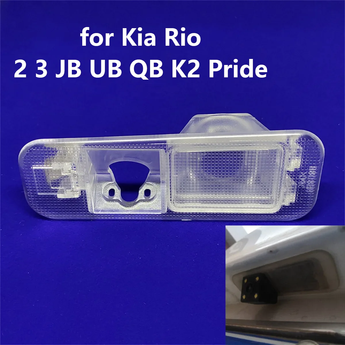 Samochodowy uchwyt kamery cofania Obudowa oświetlenia tablicy rejestracyjnej dla Kia Rio 2 3 JB UB QB K2 Pride