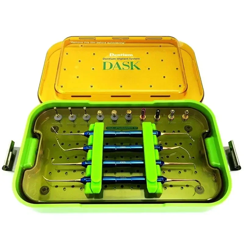 

100% Original Dentiums DASK Dentals Implants Drills Maxillarys Advanceds Sinus Tool Kit