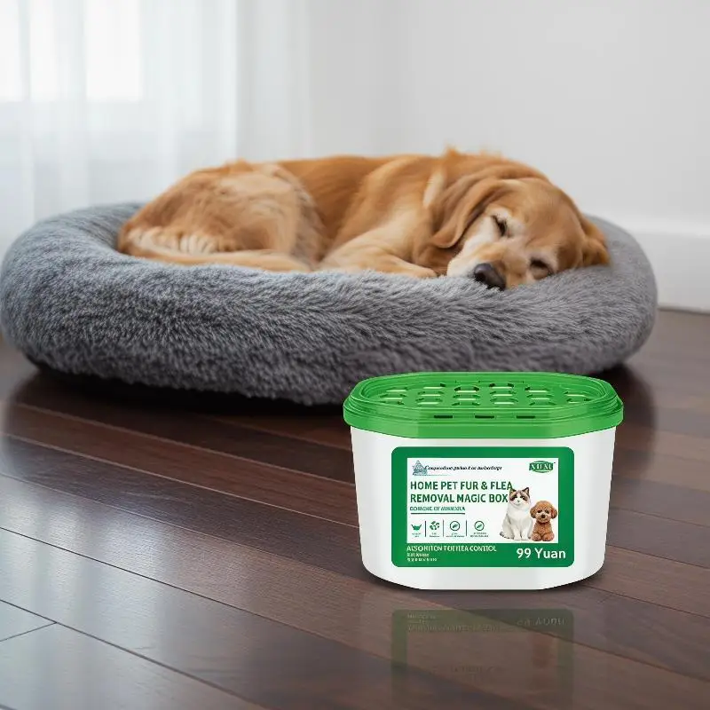 Pet Odor Eliminator And Fur Removal Magic Box Air Freshener For Home Cat Litter Pet Hair Area Musty Smell Absorber Neutralizer