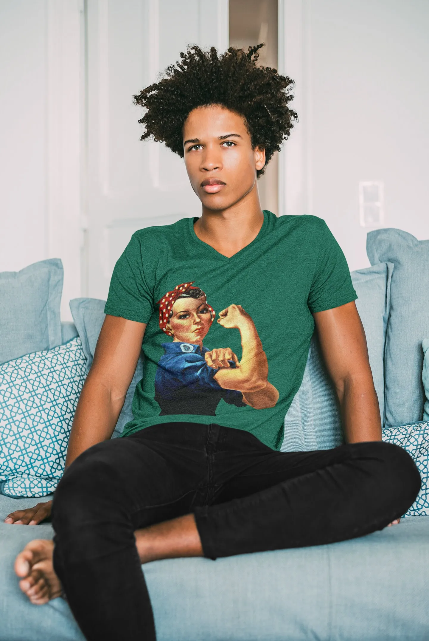 Rosie the Riveter T Shirt Celebrate Iconic Symbol of Women's Empowerment with this Stylish