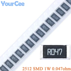 50pcs/10pcs 0.047Ohm 2512 SMD Resistor 1W 0.047 Ohm 0.047R R047 1% Chip Resistance Passive Component