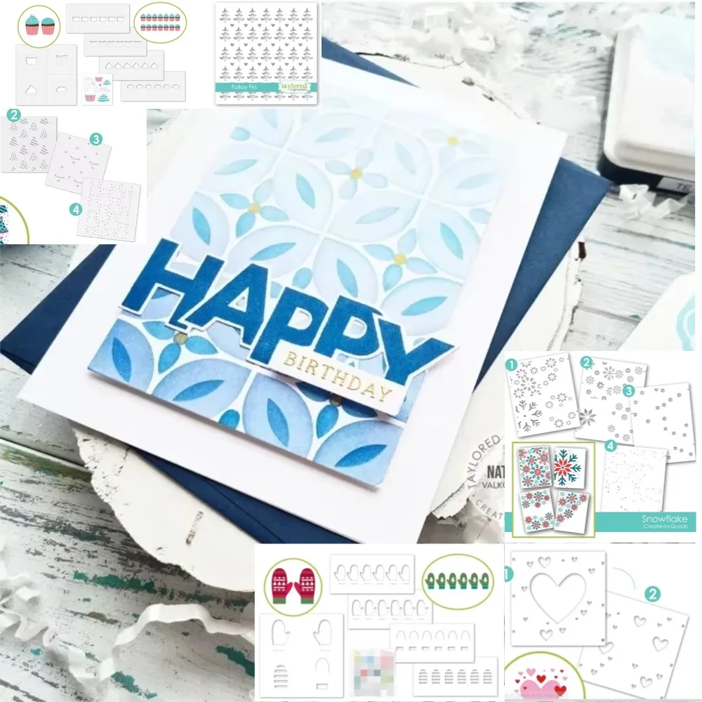 

Christmas Tree and Gloves Stencil Love For DIY Scrapbooking Crafts Maker Photo Album Template Handmade Decoration 2025 New