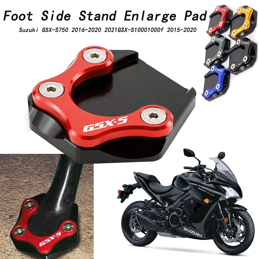 

For GSX-S750 2016-2020 2021GSX-S10001000f 2015-2020 Motorcycle Kickstand Plate Side Stand Pad Enlarger
