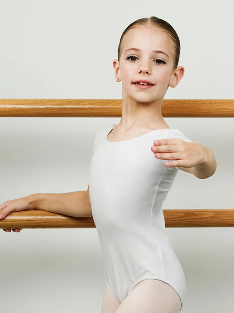 Trajes de dança, trajes de prática de dança chinesa de manga curta para meninas infantis, traje de dança física de classificação infantil