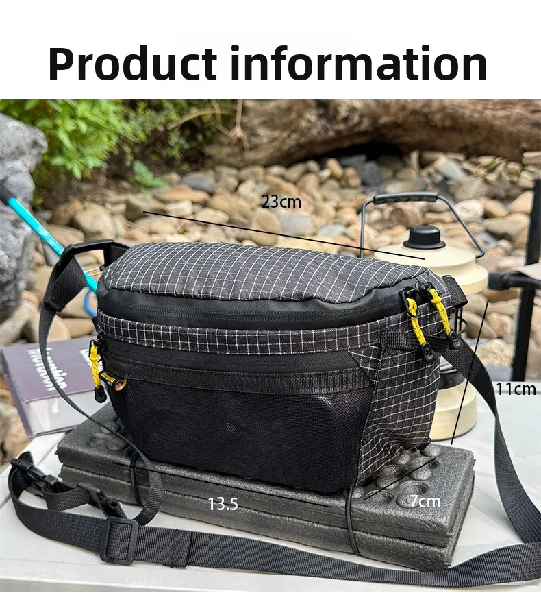 Outdoor Wandern Taktische Brusttasche Große Kapazität Wasserdichte Nylon Umhängetasche Sport-Rucksack Hüfttasche für Männer und Frauen – Detail 4