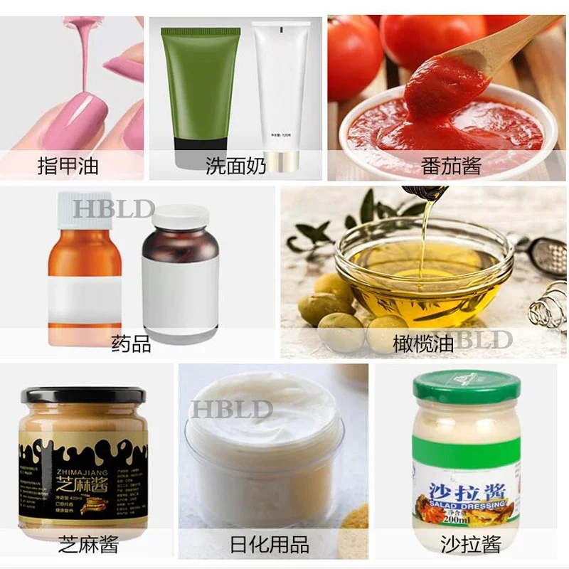 آلة تعبئة جل معقمة شبه أوتوماتيكية بمكبس يدوي صغير، حشو غسول ملمع الشفاه بزبدة الفول السوداني #6