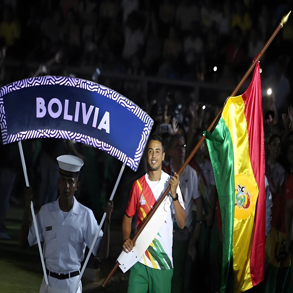 Bolivia National Flag 90x150 Cm Polyester Hanging Banner for Patriotic Pride Home Decor