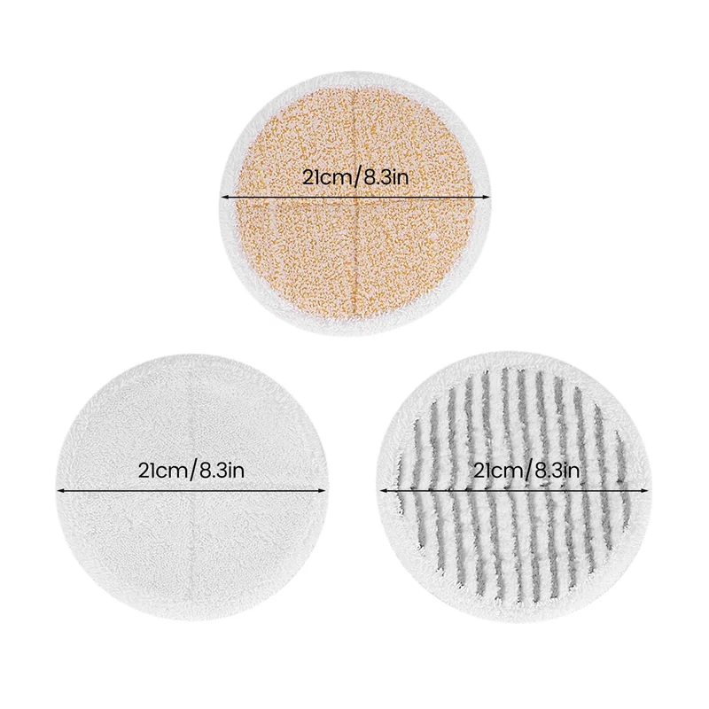 Pacote com 6 almofadas de substituição para kit de almofada de limpeza de esfregão para Bissell Spinwave 2039A 2124