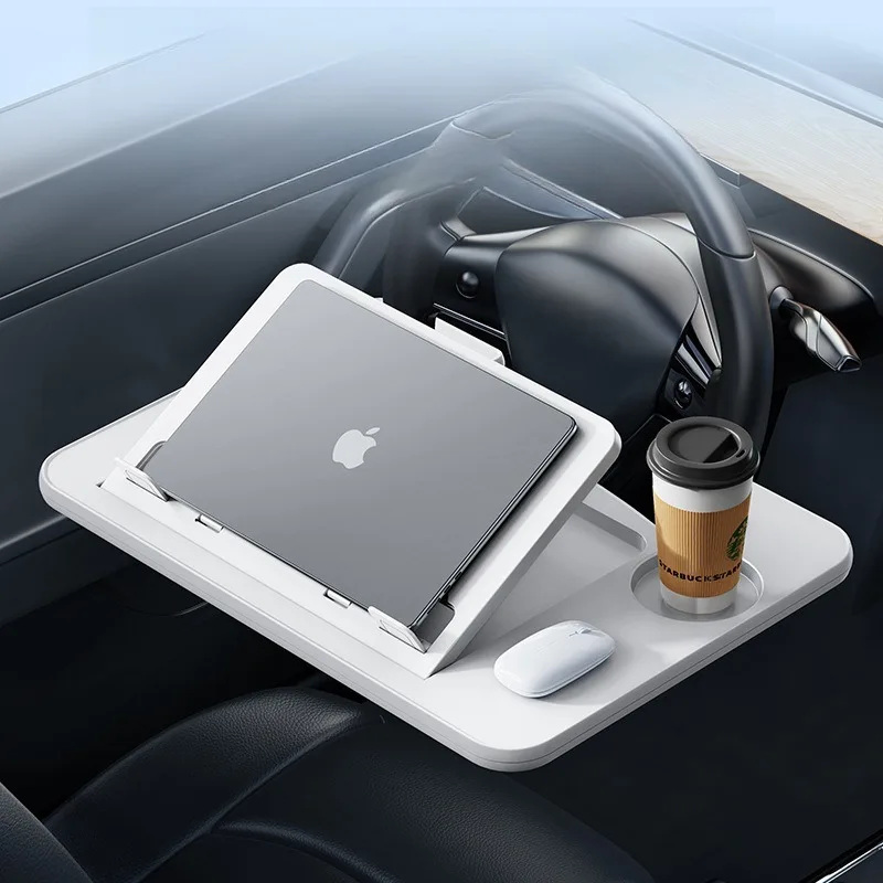 

AYV For 1pcs Car Steering Wheel Laptop Desk Portable Mount Stand Foldable Adjustable Computer Tray Board Table For Work Eat Read