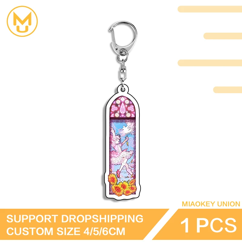 Anime Girl Strip Attractive Artistic Advance Guard Versatile Edgy Double Sided Key Chains Ingenious Charming Trendy Jewelry