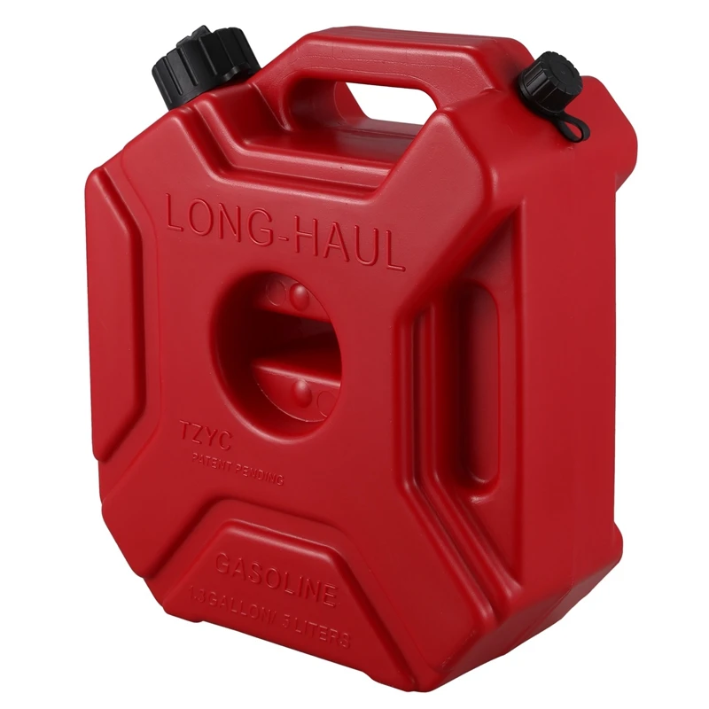 2X Lockable 5L Fuel Tanks Plastic Petrol Cans Car Mount Motorcycle Jerrycan Gas Can Gasoline Oil Container Fuel Canister