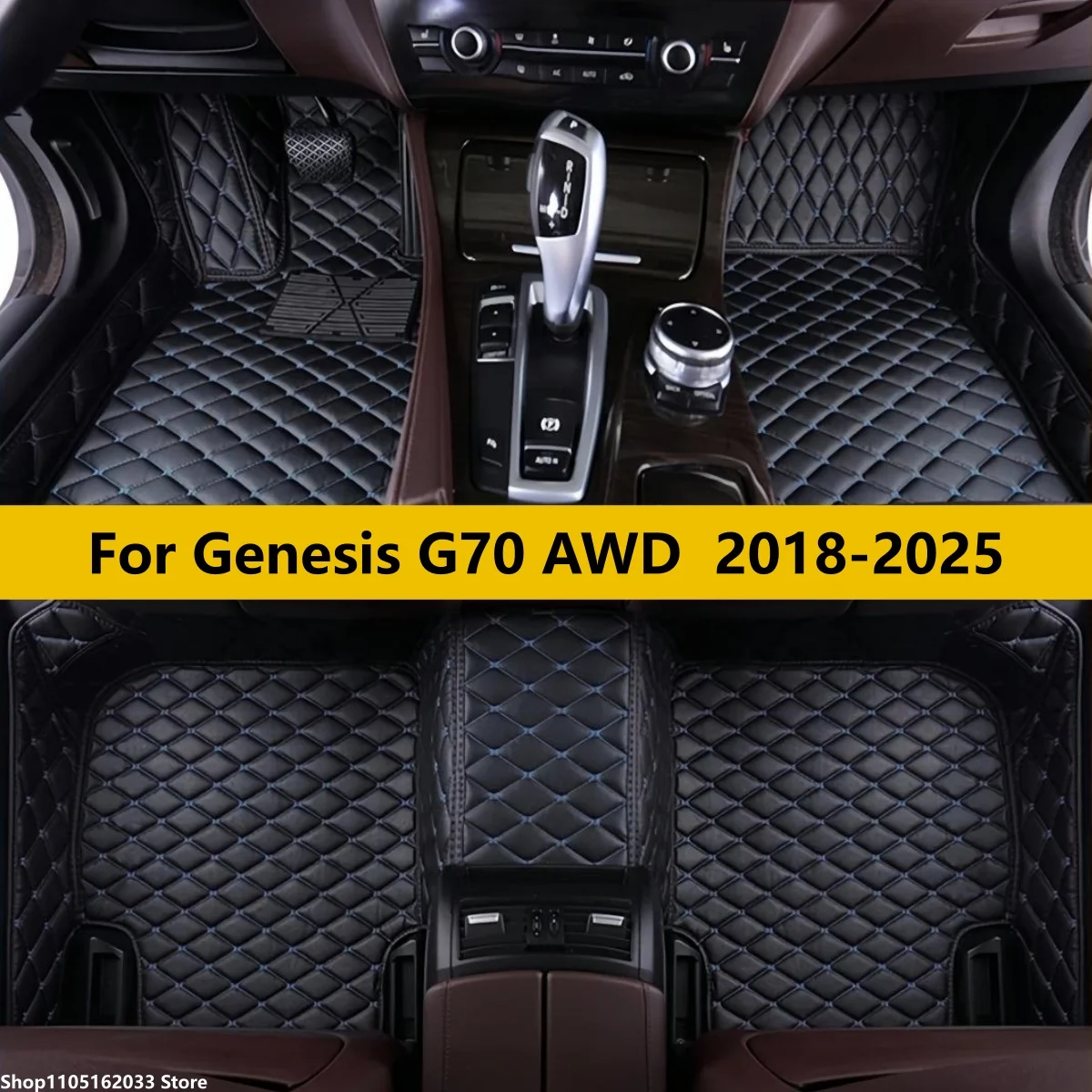 

Custom Car Floor Mats For Genesis G70 AWD 2018 2019 2020 2021 2022 2023 2024 2025 Auto Accessories Custom Covers Foot Rug