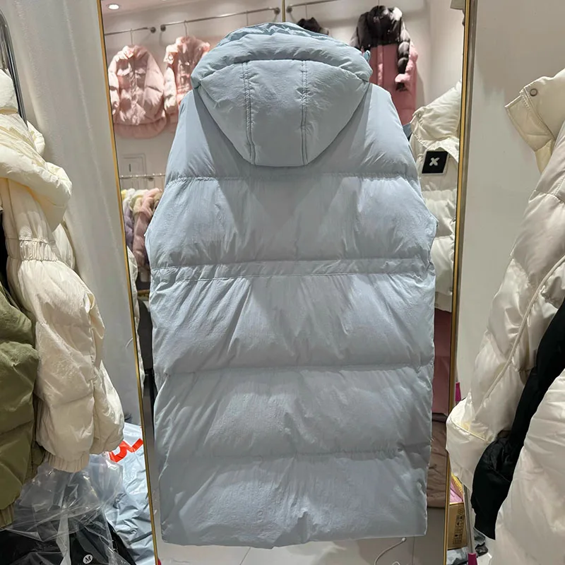 2025 New Women Parker White Duck Down Warm Hooded Women's Down Jacket  Fashion Casual High Quality Thick Women Down Jacket