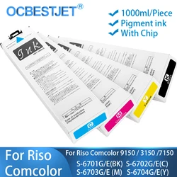 OCBESTJET Ink Cartridge For Riso Comcolor 3150 7150 9150 3110 7110 3050 7050 9050 3150R 7150R  S-6701G S-6704G S-6300G S-6303G