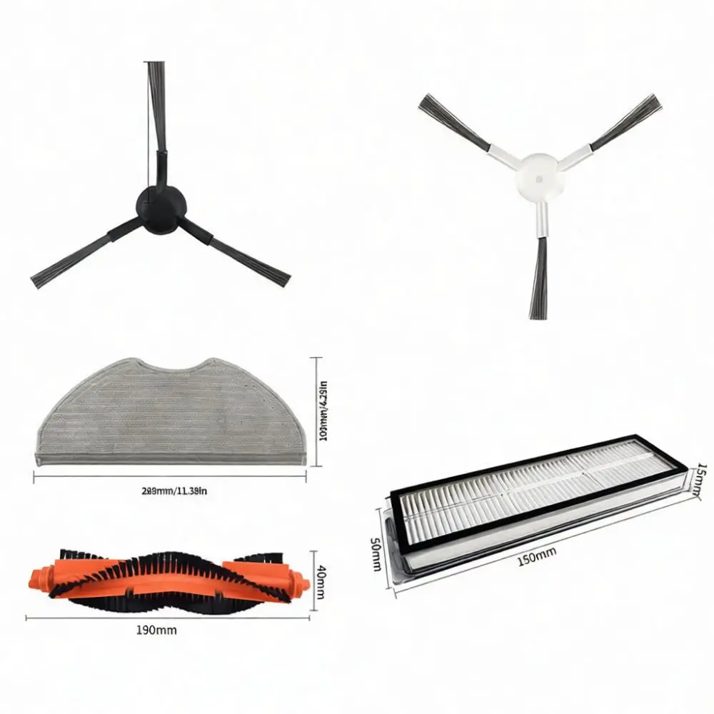 Essential Parts Kit For S40C E101 Robotic Vacuum Cleaner Main Brush Side Brush Filter Mop Pad Dust Bag Accessory
