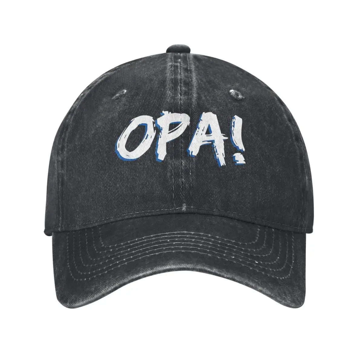 

OPA! Greek Pride denim Hat Durable for All Seasons Mens Hats Cap Man Summer