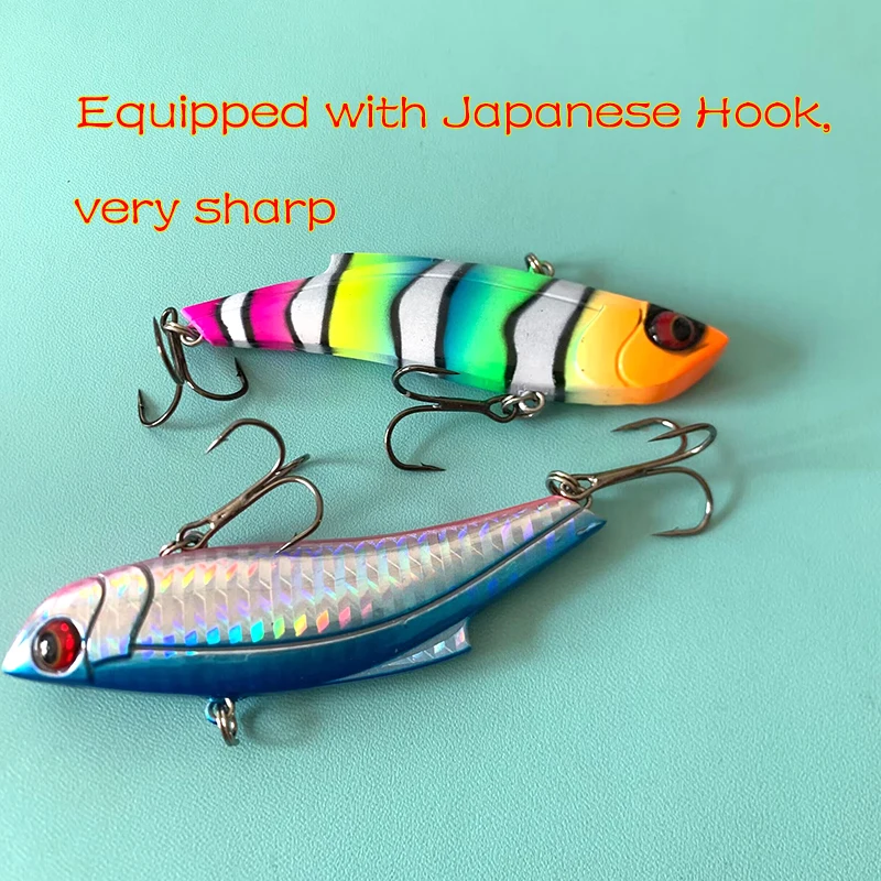Testar Sinking Vibration Bait 90mm 33g Long Casting Winter Fishing Lure Vib Artificial Rattlin Hard Bait for Pike Bass Pesca