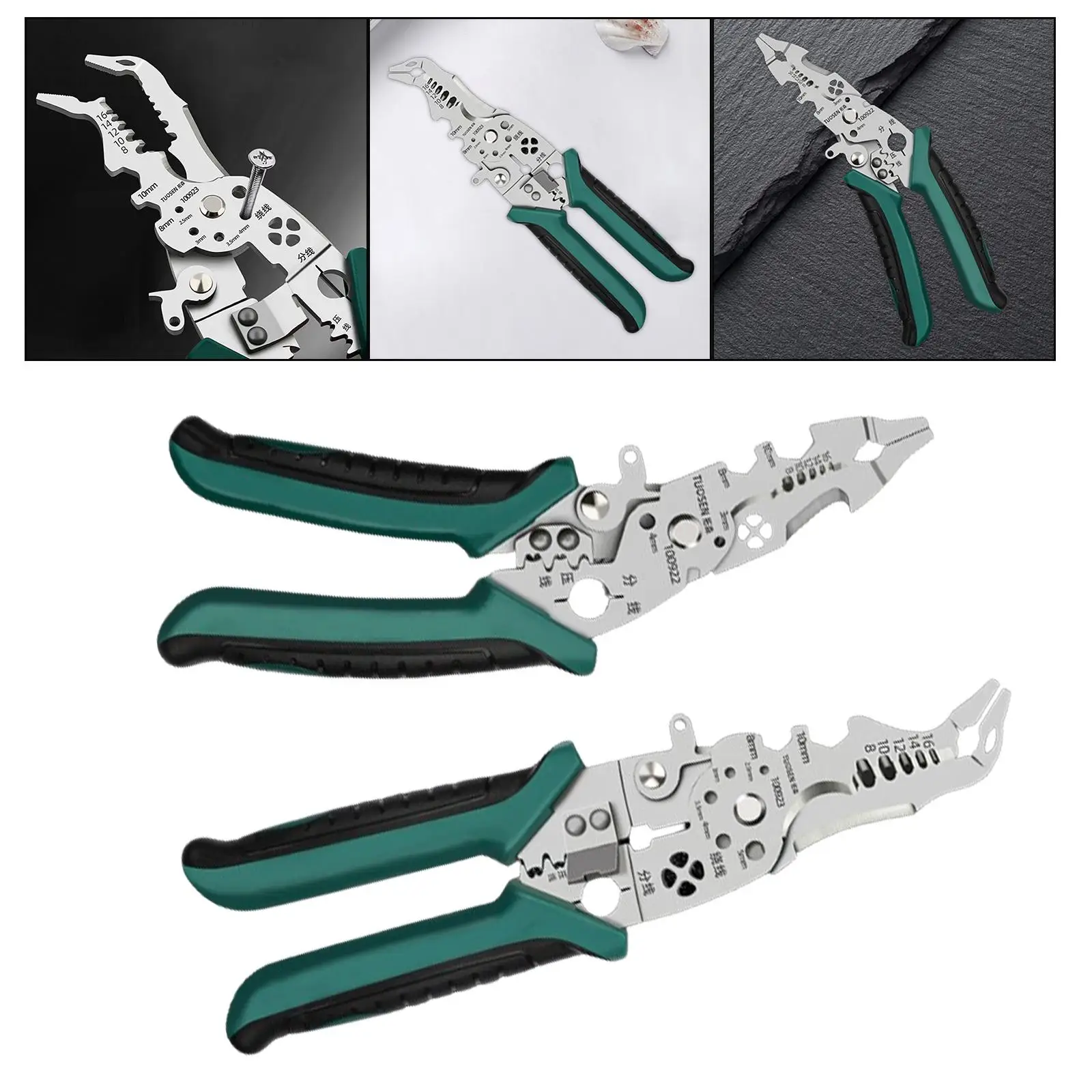 

Wire Stripper Tool Cable Cutting Tool Multifunctional Electricians Portable Wire Cutter Wire Pliers Tool for Crimping Pulling