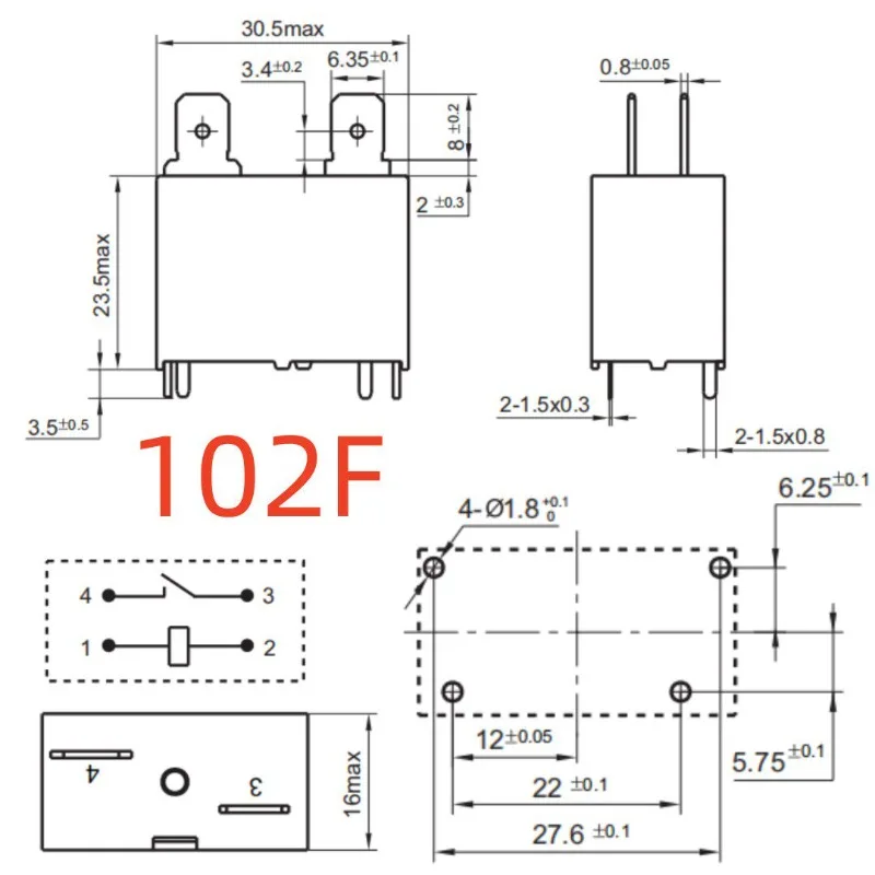 20PCS/Lot SANYOU Relays SFK-112DM 105DM 124DM Air Conditioner Relay Power Relay SFK 112DM 12VDC 20A 250VAC 4Pins 1H Form A