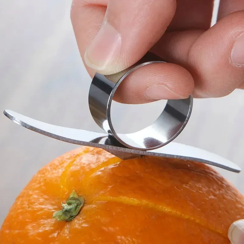 Stainless Steel Orange Peeler Citrus Grapefruit Orange Peel Peeler Vegetable and Fruit Peeling Knife Small Kitchen Peeling To